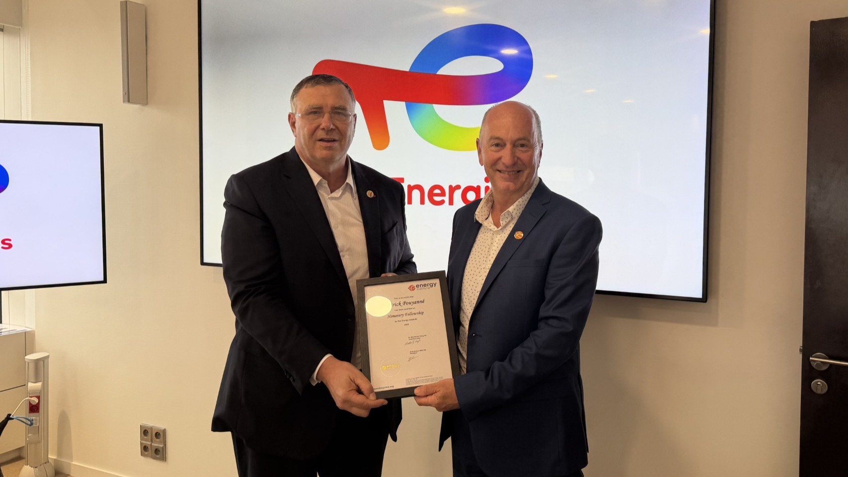 TotalEnergies Chairman and CEO Patrick Pouyanné awarded Honorary Fellowship of the Energy Institute image