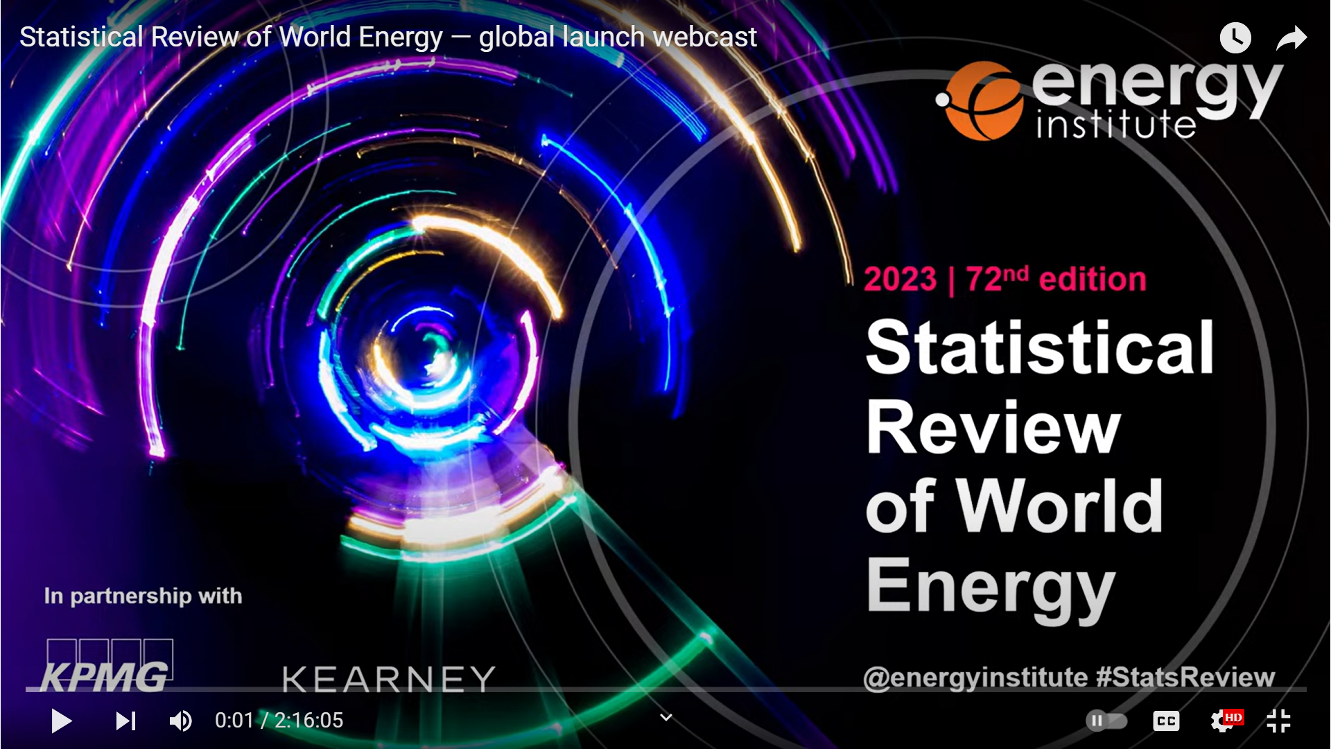 Statistical Review Of World Energy - Global Launch Webcast | Energy ...