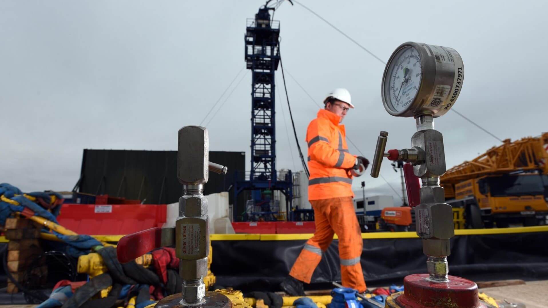 Cuadrilla's shale gas well, UK