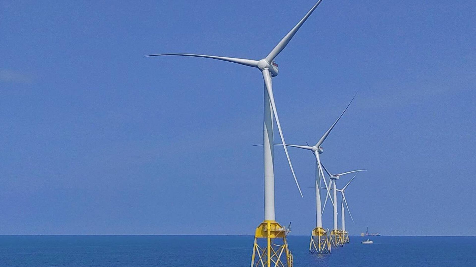 Offshore wind turbines from Taiwan’s Changhua wind farm