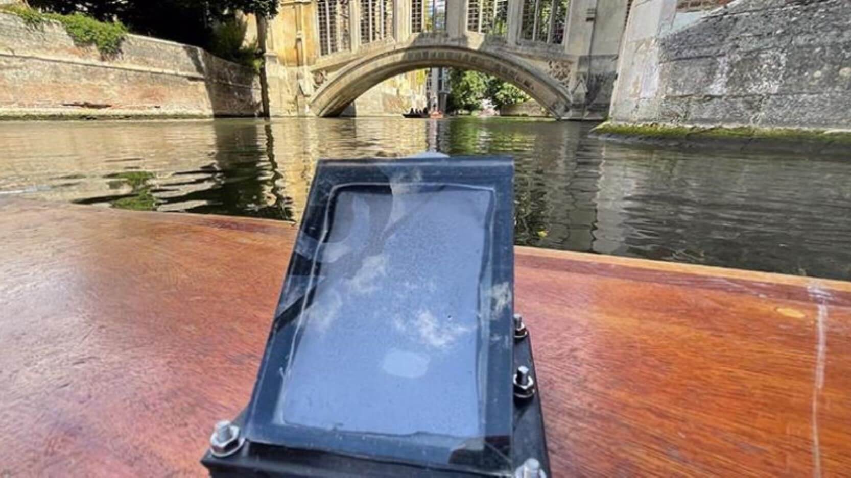 Floating device on the River Cam, Cambridge