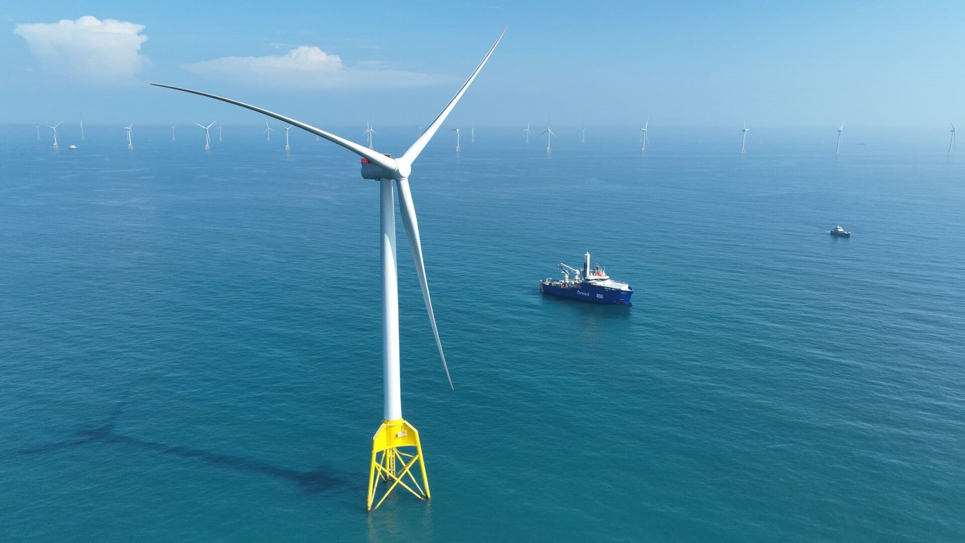 Close up of turbine at the Greater Changhua wind farm