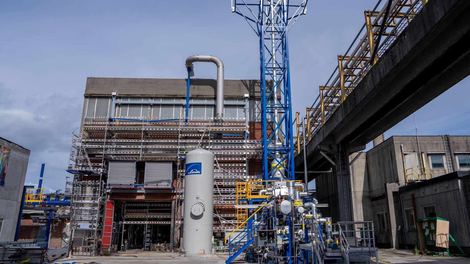 Exterior of the green hydrogen and ammonia plant