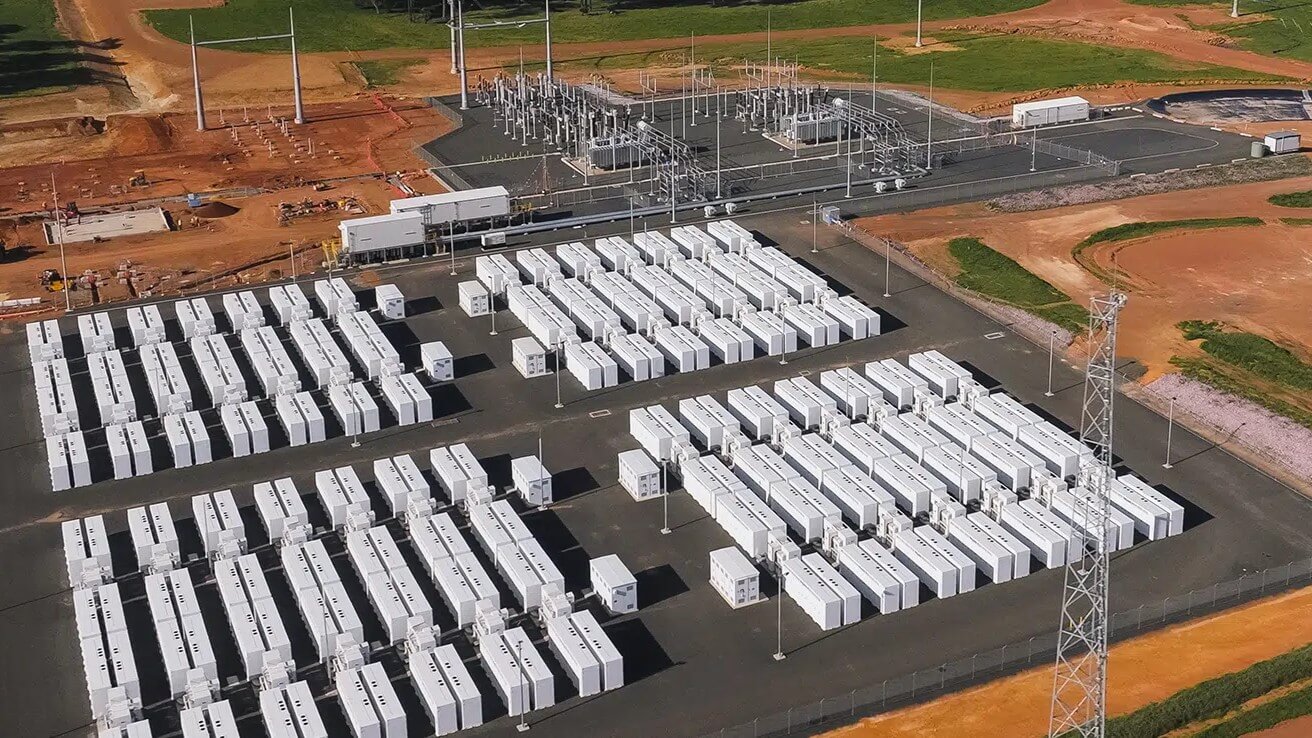 Aerial view of Neoen’s Collie Battery Stage 1 project